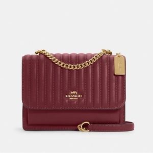 COACH Vintage Mauve Klare Crossbody With Linear Quilting